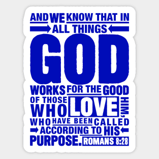 Romans 8:28 Sticker